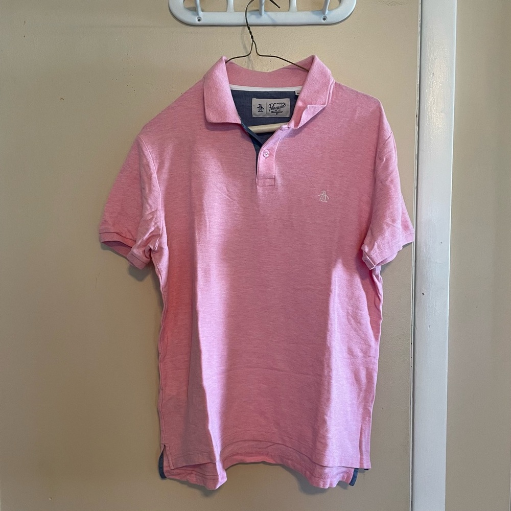 Original Penguin men’s classic polo Size M, color Pink